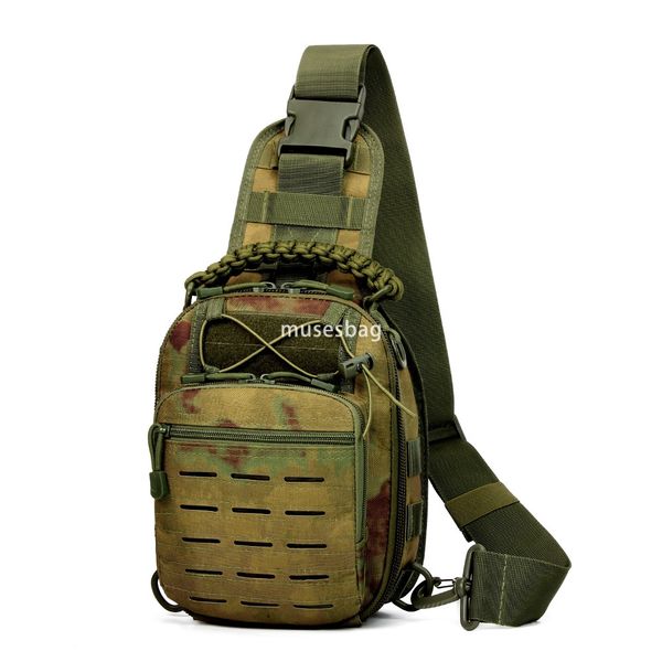 Sports outdoor tactical camouflage chest bag molle laser crossbody bag military fan hanging bag manufacturers direct supply
Sports outdoor tactical camouflage chest bag molle laser crossbody bag military fan hanging bag manufacturers direct supply