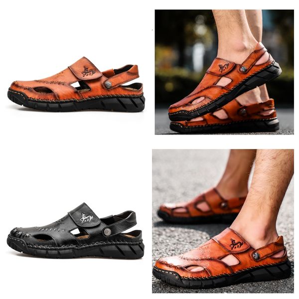 summer fall men's plus-size sandals Men's fashion leather beach shoes sandals men's shoes sewing shoes slippers outdoor original red GAI, Black
summer fall men's plus-size sandals Men's fashion leather beach shoes sandals men's shoes sewing shoes slippers outdoor original red GAI, Black