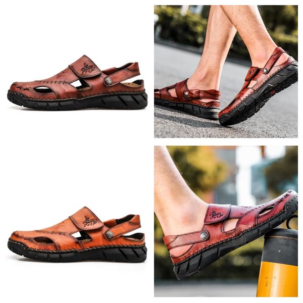 SIZE 38-50 Summer Slippers Beach Outdoor Flat Slippers Men's plus-size Platform Sandals sewing shoes fashion luxury designer slippers leather BALCK RED BROWN GAI
SIZE 38-50 Summer Slippers Beach Outdoor Flat Slippers Men's plus-size Platform Sandals sewing shoes fashion luxury designer slippers leather BALCK RED BROWN GAI