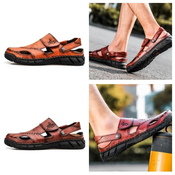 SIZE 38-50 Summer Slippers Beach Outdoor Flat Slippers Men's plus-size Platform Sandals sewing shoes fashion luxury designer slippers leather BLACK RED GAI
SIZE 38-50 Summer Slippers Beach Outdoor Flat Slippers Men's plus-size Platform Sandals sewing shoes fashion luxury designer slippers leather BLACK RED GAI