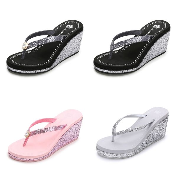 2024 new summer fall sequin rhinestones women's high heels flip-flops platform beach diamond black pink
2024 new summer fall sequin rhinestones women's high heels flip-flops platform beach diamond black pink