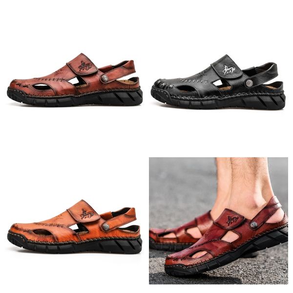 SIZE 38-50 Summer Fall Slippers Beach Outdoor Flat Slippers Men's plus-size Platform Sandals sewing shoes fashion designer slippers leather brown GAI
SIZE 38-50 Summer Fall Slippers Beach Outdoor Flat Slippers Men's plus-size Platform Sandals sewing shoes fashion designer slippers leather brown GAI