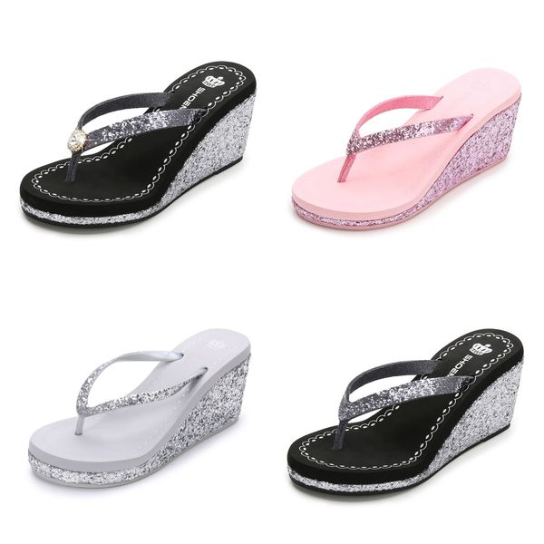 2024 New summer sequined rhinestones women's high heels flip-flops Platform beach flip-flops fashion balck pink, Brown
2024 New summer sequined rhinestones women's high heels flip-flops Platform beach flip-flops fashion balck pink, Brown