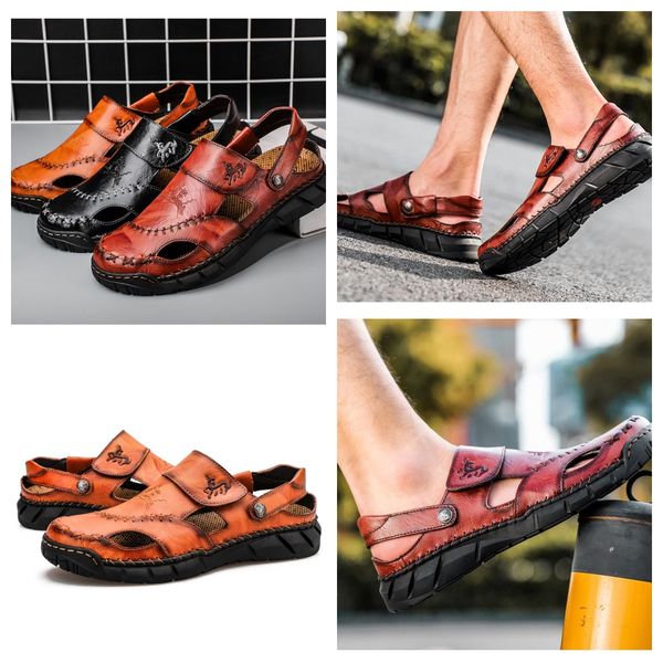 SIZE 38-50 Summer Fall Slippers Beach Outdoor Flat Slippers Men's plus-size Platform Sandals sewing shoes fashion luxury designer slippers leather red GAI, Black
SIZE 38-50 Summer Fall Slippers Beach Outdoor Flat Slippers Men's plus-size Platform Sandals sewing shoes fashion luxury designer slippers leather red GAI, Black