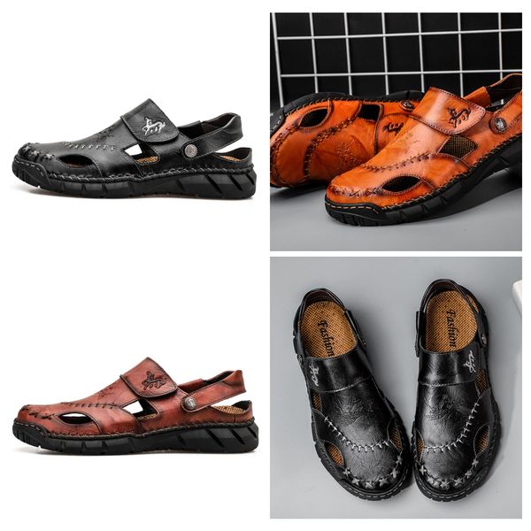 designer sandals spring summer fall men's plus-size sandals Men's fashion leather beach shoes sandals men's shoes sewing shoes slippers outdoor black GAI
designer sandals spring summer fall men's plus-size sandals Men's fashion leather beach shoes sandals men's shoes sewing shoes slippers outdoor black GAI