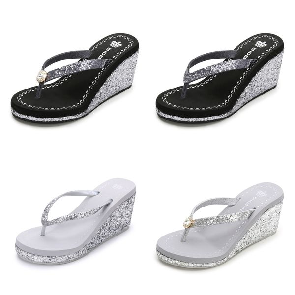 2024 new summer fall sequin rhinestones women's high heels flip-flops platform beach diamond silver and pink, Ggrey
2024 new summer fall sequin rhinestones women's high heels flip-flops platform beach diamond silver and pink, Ggrey