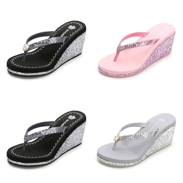 2024 New summer sequined rhinestones women's high heels flip-flops Platform beach flip-flops fashion, Grey
2024 New summer sequined rhinestones women's high heels flip-flops Platform beach flip-flops fashion, Grey