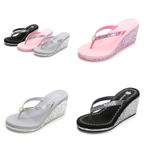 2024 summer sequined rhinestones women's high heels flip-flops Platform beach flip-flops fashion black silver, Red
2024 summer sequined rhinestones women's high heels flip-flops Platform beach flip-flops fashion black silver, Red