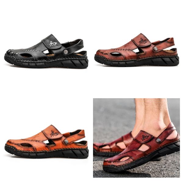 SIZE 38-50 Summer Fall Slippers Beach Outdoor Flat Slippers Men's plus-size Platform Sandals sewing shoes fashion designer slippers leather red black GAI
SIZE 38-50 Summer Fall Slippers Beach Outdoor Flat Slippers Men's plus-size Platform Sandals sewing shoes fashion designer slippers leather red black GAI