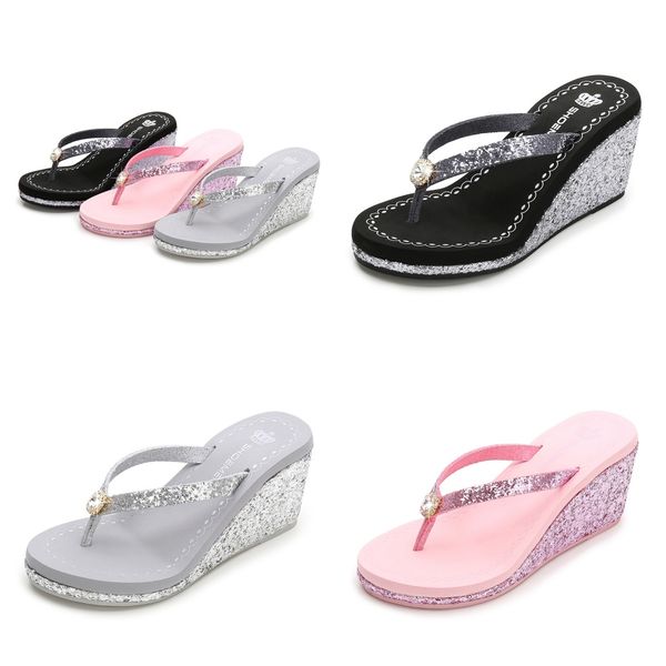 2024 New summer sequined rhinestones women's high heels flip-flops Platform beach flip-flops fashion pink silver, Green
2024 New summer sequined rhinestones women's high heels flip-flops Platform beach flip-flops fashion pink silver, Green