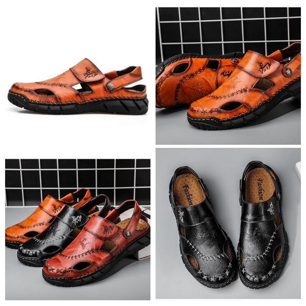 designer sandals spring summer fall men's plus-size sandals Men's fashion leather beach shoes sandals men's shoes sewing shoes slippers outdoor red GAI, Black
designer sandals spring summer fall men's plus-size sandals Men's fashion leather beach shoes sandals men's shoes sewing shoes slippers outdoor red GAI, Black