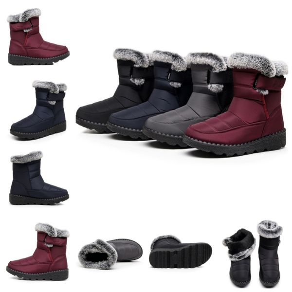 New Fur Snow Boots Velcro Women Round Toe Thick Heel Ankle Boots Winter Comfortable Warm Shoes, Blue
New Fur Snow Boots Velcro Women Round Toe Thick Heel Ankle Boots Winter Comfortable Warm Shoes, Blue