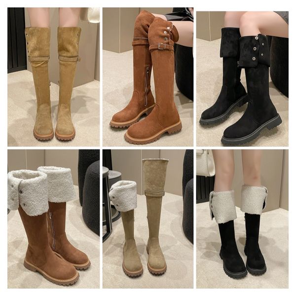 2024 new fall and winter season cotton shoes long boots and plush boots Thick velvet snow boots Designer design can be turned out long boot, Brown
2024 new fall and winter season cotton shoes long boots and plush boots Thick velvet snow boots Designer design can be turned out long boot, Brown
