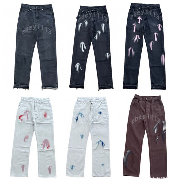 mens jeans vintage jeans cross embroidery patchwork hip hop hot rock revival pants