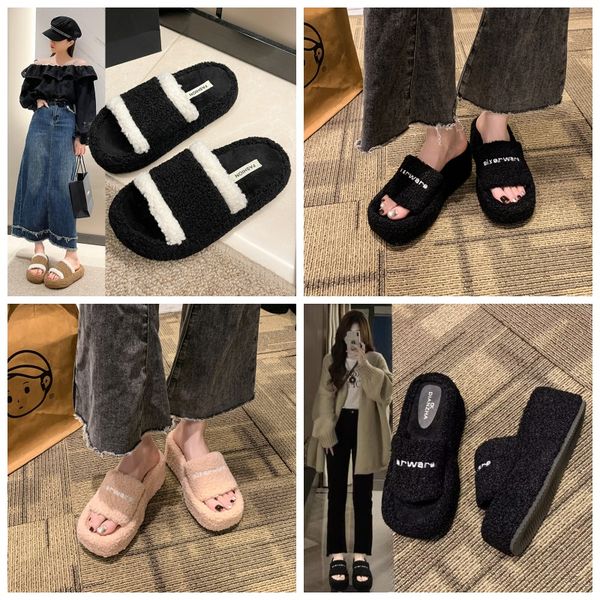 Fur Women Slippers Winter Fashion Plush Shallow Mouth Indoor Outdoor Flip-flop Casual Bedroom Solid Color Slides Flat Shoes, Red
Fur Women Slippers Winter Fashion Plush Shallow Mouth Indoor Outdoor Flip-flop Casual Bedroom Solid Color Slides Flat Shoes, Red