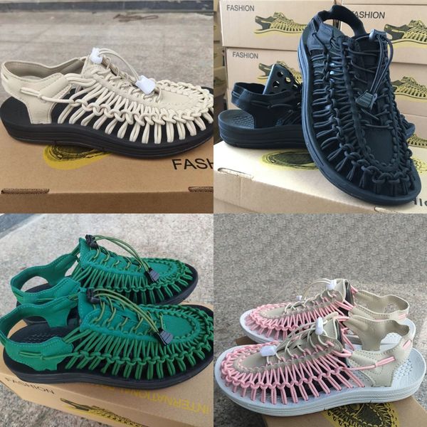 Designer Shoes White Black Purple Pink Colorful Men's and Women's Sports Breathable Sandals Strap Weaving Sandals Durable Outdoor Training Sandals 35-48, Brown
Designer Shoes White Black Purple Pink Colorful Men's and Women's Sports Breathable Sandals Strap Weaving Sandals Durable Outdoor Training Sandals 35-48, Brown