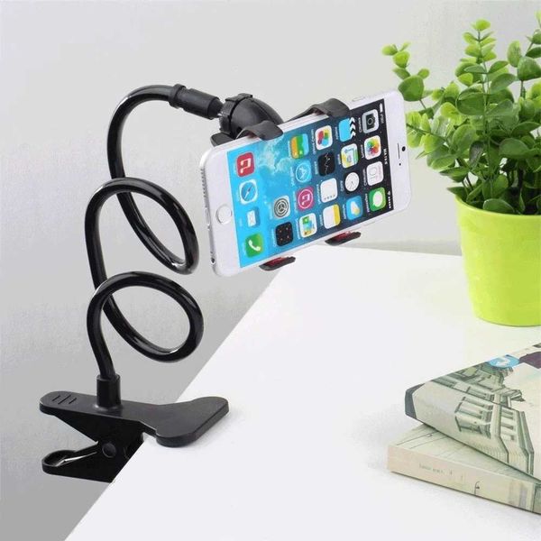 Mobile Phone Holder Universal Smartphone Clamp 60cm Claw Clip Flexible Rod Articulate Support Bracket 360 Adjustable Lazy StandM240725
