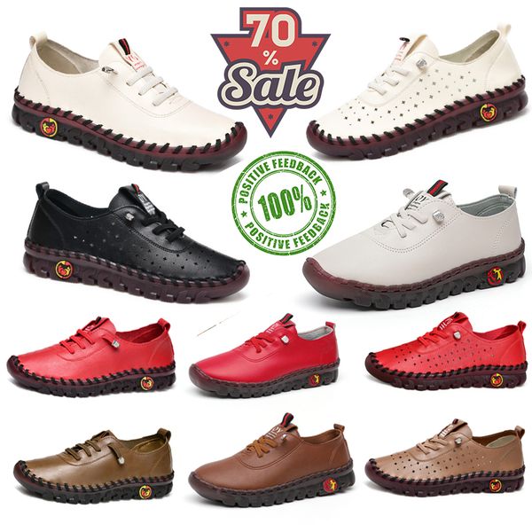 New Fashion Designer Shoes Breathable holes white Brown Black Red Men's Women's lace-up leather casual shoes Outdoor Wear resistant sports breathable 39-44, Khaki
New Fashion Designer Shoes Breathable holes white Brown Black Red Men's Women's lace-up leather casual shoes Outdoor Wear resistant sports breathable 39-44, Khaki