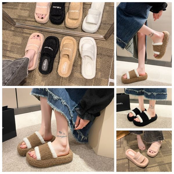 Winter Sandals Plush Cross Slippers Shoes Flat Bottom Flip Flops Fashion Non-Slip Women Furry Warm Indoor, Brown
Winter Sandals Plush Cross Slippers Shoes Flat Bottom Flip Flops Fashion Non-Slip Women Furry Warm Indoor, Brown