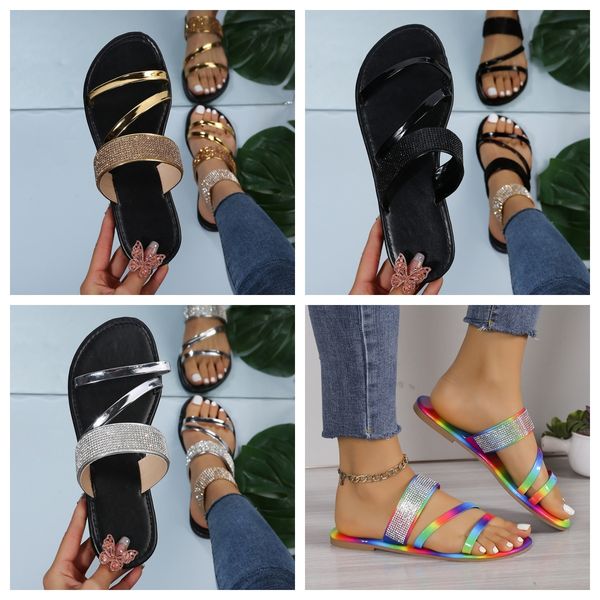 designer sandals Shiny Rhinestone Slippers Womens Casual Diamond Roman Sandals Ladies Summer Slip on Flats citywalk Beach Home gold black GAI, Multi
designer sandals Shiny Rhinestone Slippers Womens Casual Diamond Roman Sandals Ladies Summer Slip on Flats citywalk Beach Home gold black GAI, Multi