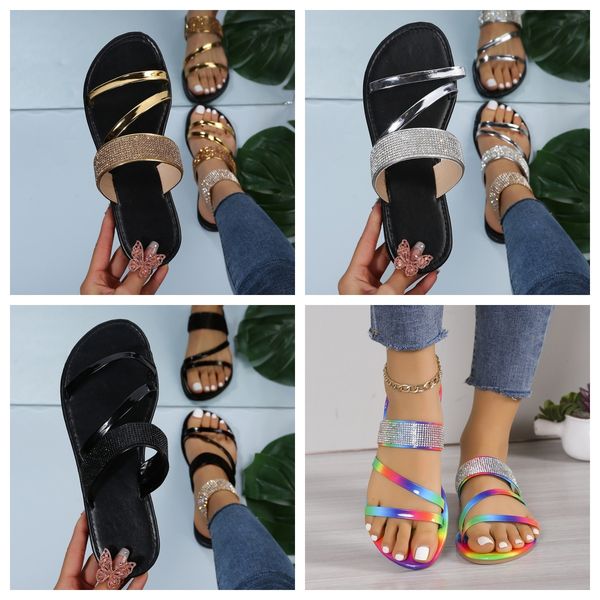 designer sandals Shiny Rhinestone Slippers Womens Casual Diamond Roman Sandals Ladies Summer Slip on Flats citywalk Beach Home silver colors GAI
designer sandals Shiny Rhinestone Slippers Womens Casual Diamond Roman Sandals Ladies Summer Slip on Flats citywalk Beach Home silver colors GAI