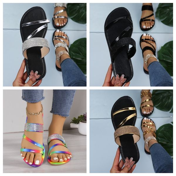 designer sandals sparkly Slippers Shiny Rhinestone Women Casual Roman Sandals Ladies Summer Slip on Flats Boho Beach Home black gold colors GAI
designer sandals sparkly Slippers Shiny Rhinestone Women Casual Roman Sandals Ladies Summer Slip on Flats Boho Beach Home black gold colors GAI