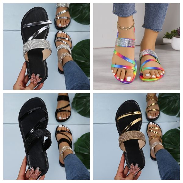 designer sandals sparkly Slippers Shiny Rhinestone Women Casual Roman Sandals Ladies Summer Slip on Flats Boho Beach Home gold black GAI, Multi
designer sandals sparkly Slippers Shiny Rhinestone Women Casual Roman Sandals Ladies Summer Slip on Flats Boho Beach Home gold black GAI, Multi