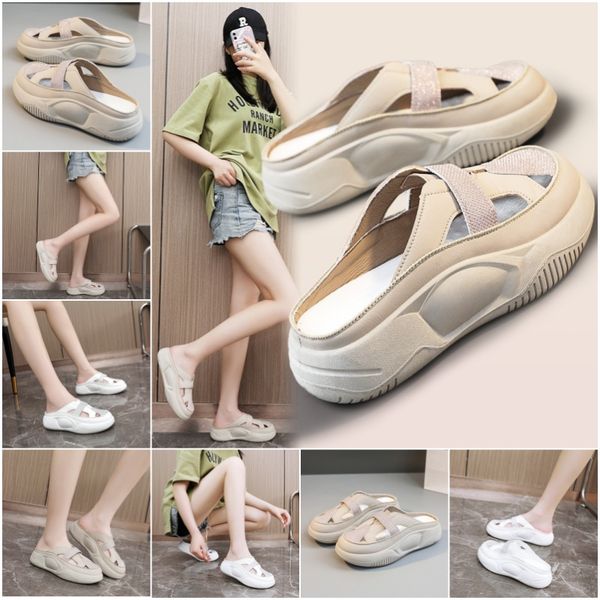 Classic Designer Slippers Women's Summer Hollow Half Drag Breathable Thick Bottom Height Increase Hundred Sandals Simple, Red
Classic Designer Slippers Women's Summer Hollow Half Drag Breathable Thick Bottom Height Increase Hundred Sandals Simple, Red