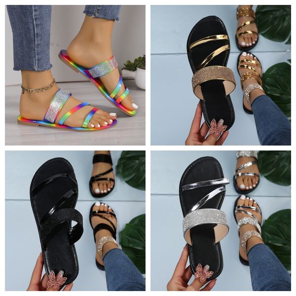 designer sandals women slippers fashion rhinestones outdoor summer breathable rhinestones casual cool shoes non-slip slides black silver GAI, Gold
designer sandals women slippers fashion rhinestones outdoor summer breathable rhinestones casual cool shoes non-slip slides black silver GAI, Gold
