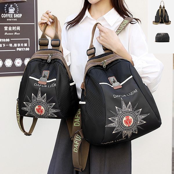 Fashion women's messenger bag comfortable and lightweight nylon leisure travel backpack large letter printed handbag street totem women handbag 2273#, Black
Fashion women's messenger bag comfortable and lightweight nylon leisure travel backpack large letter printed handbag street totem women handbag 2273#, Black