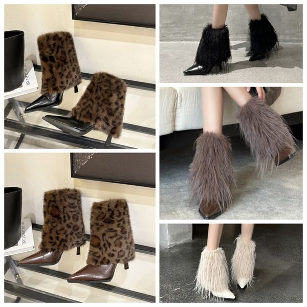 Pointed Toe High Heel Ankle Boots Niche Fashion Design Leopard and Feather Fashion Boots Fall and Winter Slim Boots, Black
Pointed Toe High Heel Ankle Boots Niche Fashion Design Leopard and Feather Fashion Boots Fall and Winter Slim Boots, Black