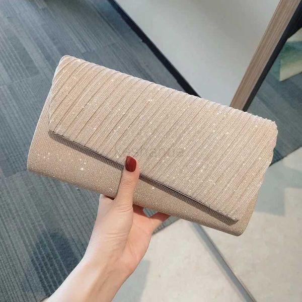 Diamond Evening Clutch Bag for Women Wedding Golden Clutch Purse Shoulder Bag Small Party Handbag with Metal HandleXJ240729