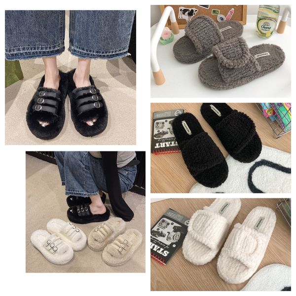 Slippers Color Matching Plush Women 2024 Autumn And Winter Home Flat Cross Cotton House, Grey
Slippers Color Matching Plush Women 2024 Autumn And Winter Home Flat Cross Cotton House, Grey
