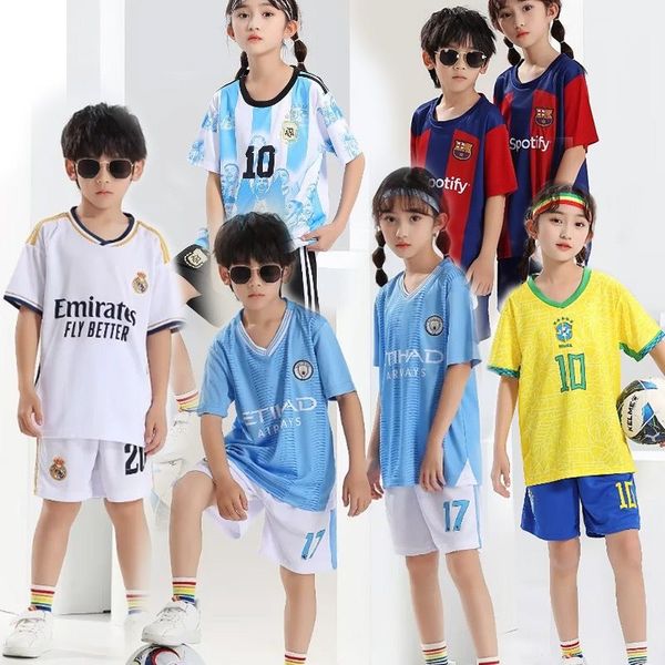 Clothing Sets Kids Bos Sport Suit primar secondar Soccer kit for children bos and girls 23 24 Riadh Real Madrid Juve Mahjong Dortbasa, Blue
Clothing Sets Kids Bos Sport Suit primar secondar Soccer kit for children bos and girls 23 24 Riadh Real Madrid Juve Mahjong Dortbasa, Blue