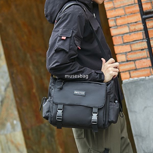 Crossbody bag Men's fashion brand day tooling satchel canvas student messenger bag ins backpack women's casual shoulder bag, Black
Crossbody bag Men's fashion brand day tooling satchel canvas student messenger bag ins backpack women's casual shoulder bag, Black