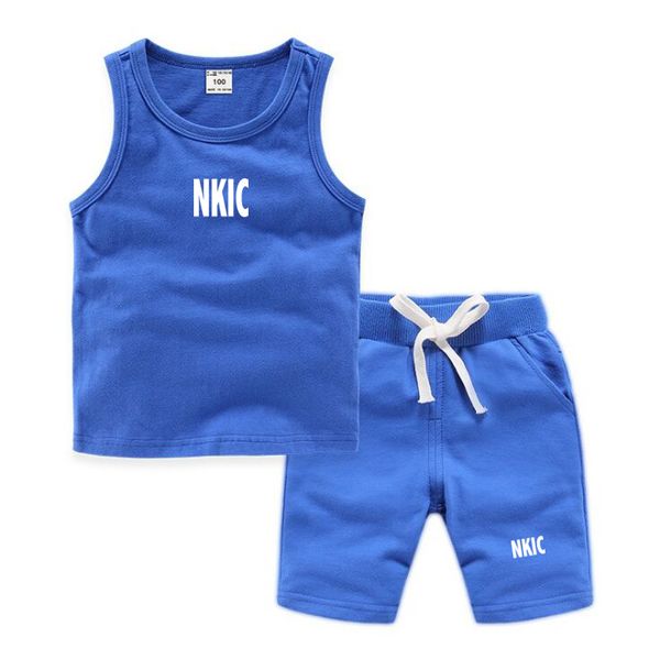 2PCS Children Brand Clothing Vest Suit Children's Sets Summer 100% Cotton Blue T-Shirts Shorts Boys Girls Sleeveless Kids Clothes for baby, Red 1
2PCS Children Brand Clothing Vest Suit Children's Sets Summer 100% Cotton Blue T-Shirts Shorts Boys Girls Sleeveless Kids Clothes for baby, Red 1