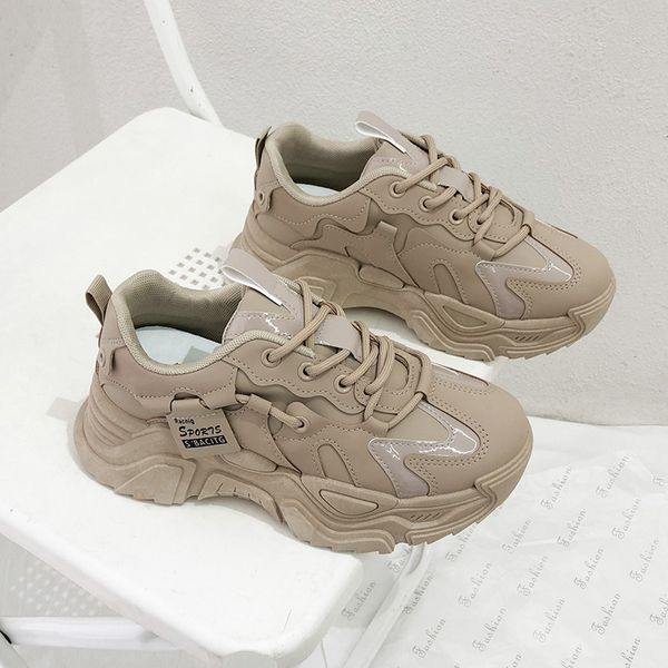 Fashion Shoes Free shipping lace-up Women's White Black Wear resistant sports casual Wear Height increasing thick soled shoes shoes Outdoor breathable 35-40, Grey
Fashion Shoes Free shipping lace-up Women's White Black Wear resistant sports casual Wear Height increasing thick soled shoes shoes Outdoor breathable 35-40, Grey