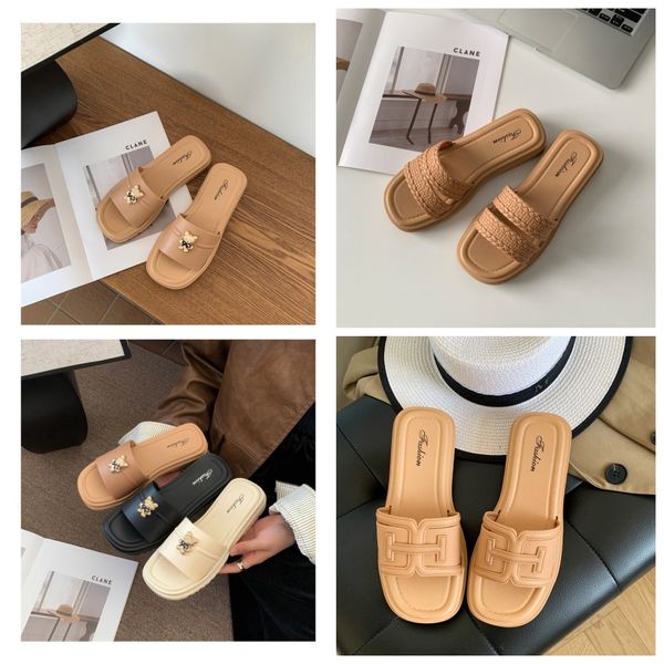 Summer Straw Sandals Designer Slippers Weave Sandale Platform Gladiator Sandels Black White Pool Slides Leather Fashion Woman Beach Shoes Size 35-39
Summer Straw Sandals Designer Slippers Weave Sandale Platform Gladiator Sandels Black White Pool Slides Leather Fashion Woman Beach Shoes Size 35-39