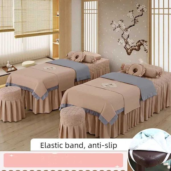 4pcs Anti-slip Beauty Salon Bedding Set with Hole - Massage, Tuina Spa Use, Patchwork Duvet Cover Bed Skirt (2024), White
4pcs Anti-slip Beauty Salon Bedding Set with Hole - Massage, Tuina Spa Use, Patchwork Duvet Cover Bed Skirt (2024), White