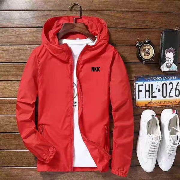 Summer Men's Jacket Fashion letter Printed Outdoor Sports Jacket Spring Hooded Windproof Casual Brand Sports Jacket Plus Size 6XL, Orange
Summer Men's Jacket Fashion letter Printed Outdoor Sports Jacket Spring Hooded Windproof Casual Brand Sports Jacket Plus Size 6XL, Orange