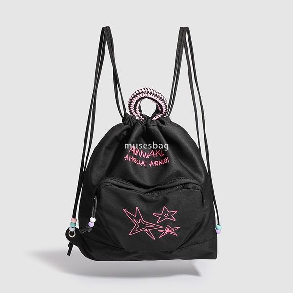 Spring Ranch American retro cowboy travel backpack ins niche drawstring female soft handle casual small backpack female, Black
Spring Ranch American retro cowboy travel backpack ins niche drawstring female soft handle casual small backpack female, Black