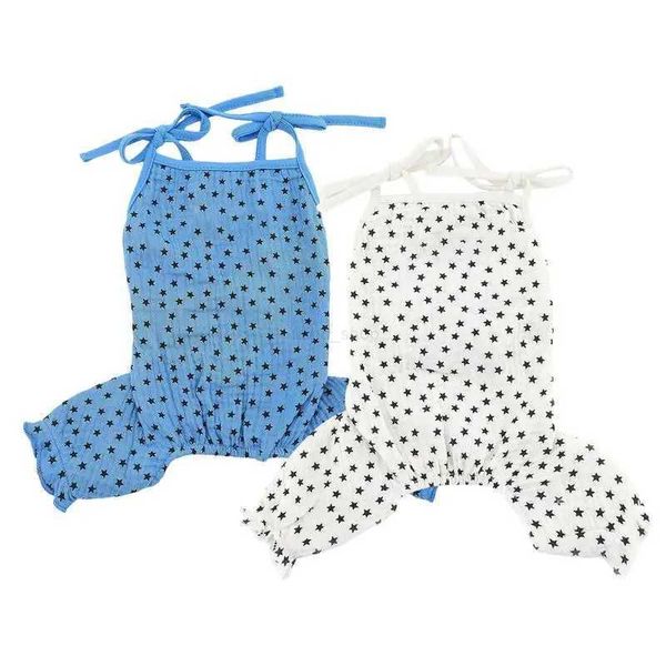 Pet Dress Vest Dog Clothes Summer Star Shape Dog T-Shirt Dog Skirt Girl Dog Clothes Casual T-Shirt For Pet Supplies Costume 2024XJ240731