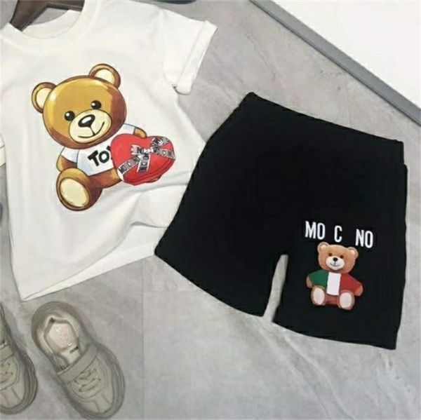 Kids Designer Classic Clothing Sets Three Styles Matching Funny Shorts T Shirt Cartoon Printing Bear Element Unisex Children Clothes, White2
Kids Designer Classic Clothing Sets Three Styles Matching Funny Shorts T Shirt Cartoon Printing Bear Element Unisex Children Clothes, White2