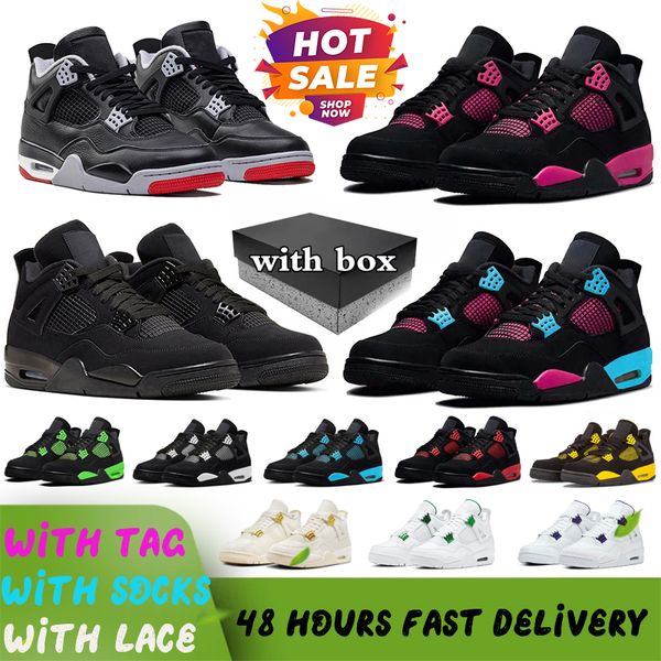4 Basketball Shoes 4s sneakers Bred Reimagined Metallic gold Black pink Cat trainers designer women white thunder olive shoes with box, #4
4 Basketball Shoes 4s sneakers Bred Reimagined Metallic gold Black pink Cat trainers designer women white thunder olive shoes with box, #4