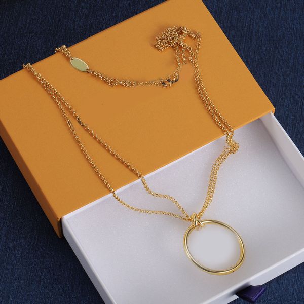 Pendant Necklace Luxury Brand Designer Crystal Big Circle Letters Charm Necklace For Woman 18K Gold Silver Plated Stainless Steel Chain Choker Fashion Jewelry Gift
Pendant Necklace Luxury Brand Designer Crystal Big Circle Letters Charm Necklace For Woman 18K Gold Silver Plated Stainless Steel Chain Choker Fashion Jewelry Gift