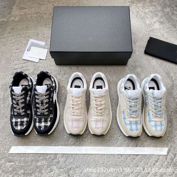 2023 Summer New Small Fragrant Sports Shoes Color Block Knitted Elevated Board Shoes Running Shoes Multi Color Lightweight and Versatile, Blue
2023 Summer New Small Fragrant Sports Shoes Color Block Knitted Elevated Board Shoes Running Shoes Multi Color Lightweight and Versatile, Blue