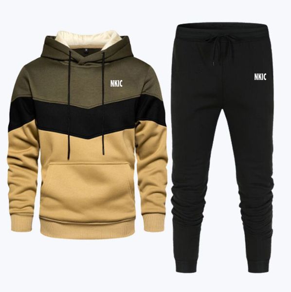 Men's Brand Tracksuit Casual Jogging Suit Outdoor Set Patchwork Hoodies Sweatpant 2pcs Fashion Warm contrasting colors Sportswear Plus Size S-3XL, White 1
Men's Brand Tracksuit Casual Jogging Suit Outdoor Set Patchwork Hoodies Sweatpant 2pcs Fashion Warm contrasting colors Sportswear Plus Size S-3XL, White 1