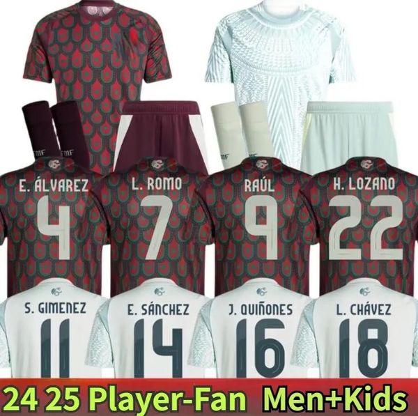 Mexico 2024 Copa America RAUL CHICHARITO Soccer Jerseys 2023 LOZANO DOS SANTOS 24 25 H.LOZANO Men Kids Football Shirts Uniforms Fans Player Version 666, Green
Mexico 2024 Copa America RAUL CHICHARITO Soccer Jerseys 2023 LOZANO DOS SANTOS 24 25 H.LOZANO Men Kids Football Shirts Uniforms Fans Player Version 666, Green