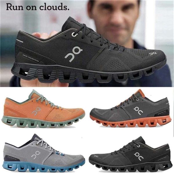 

Top Quality shoes Shoes Designer Runnings X Federer New Lightweight Shock Absorbing sneaker Men Women Workout Cross Training Shoe Cushion, Orange