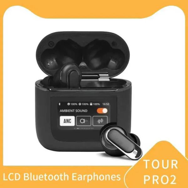 True Wireless Earphones 2024: OKCSC TOUR PRO 2 ANC Noise Cancelg Bluetooth Headphones, Small Sports Waterproof TWS Earbuds with Microphone for Work, Travel